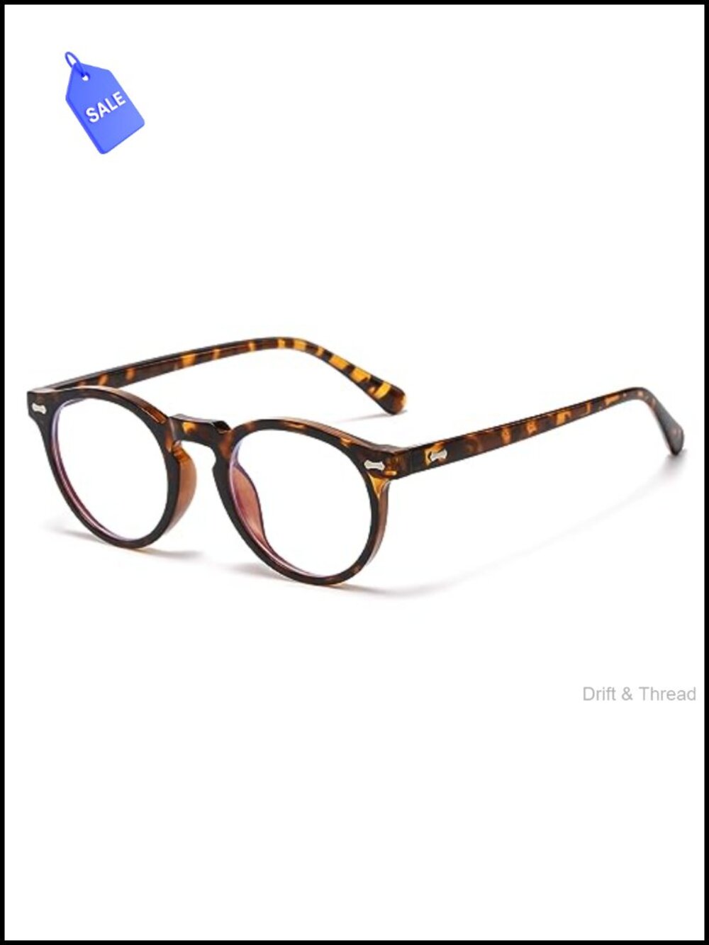 Round Blue Light Blocking Glasses Retro Circle Frame Computer Eyeglasses Anti